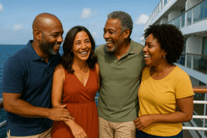 Two couples on cruise.