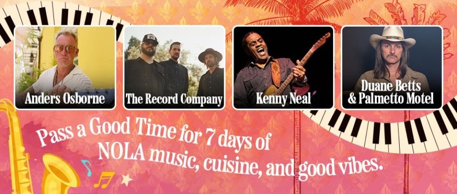 The Big Easy Cruise 2027: Anders Osborne, The Record Company, Kenny Neal, Duane Betts and Palmetto Motel