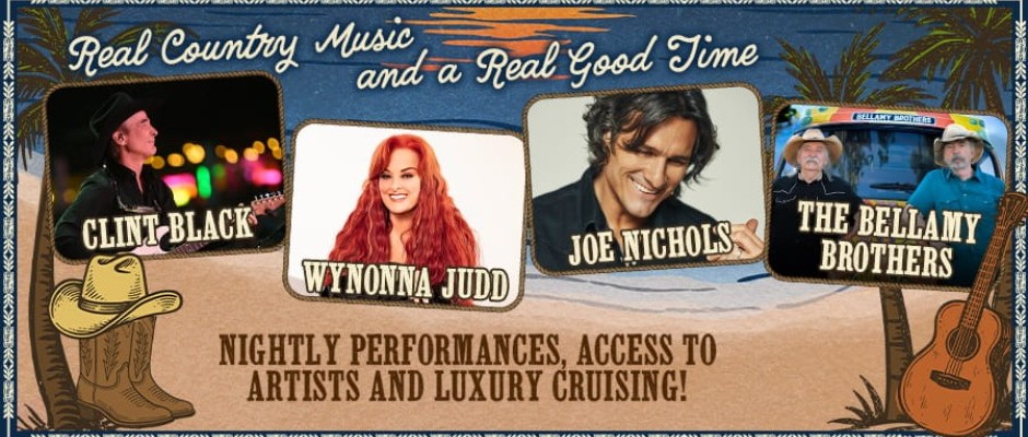 Country Music Cruise 2027: Clint Black, Wynonna Judd, Joe Nichols, The Bellamy Brothers