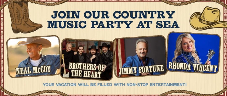 Country Music Cruise 2027: Neal McCoy, Brothers of the Heart, Jimmy Fortune, Rhonda Vincent