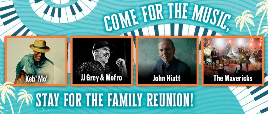 Sandy Beaches Cruise 2027: Keb' Mo', JJ Grey and Mofro, John Hiatt, The Mavericks