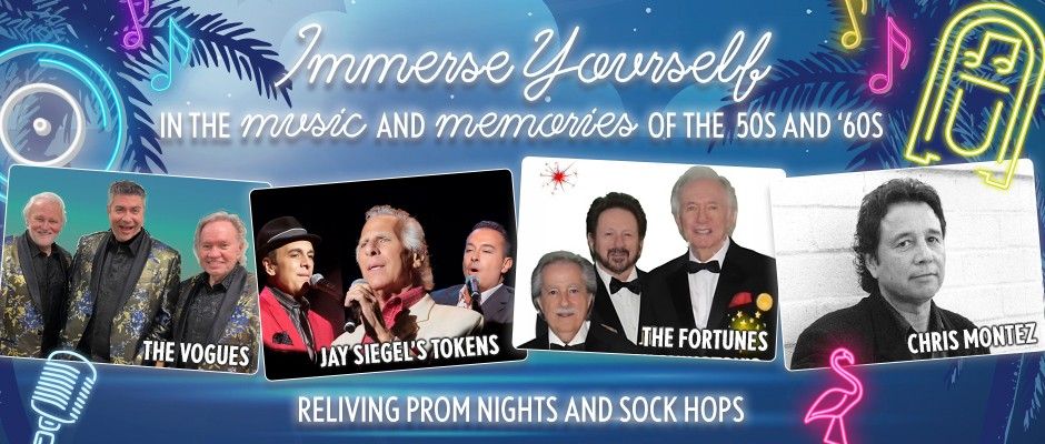 Malt Shop Memories 2026: The Vogues, Jay Siegel's Tokens, The Fortunes, Chris Montez
